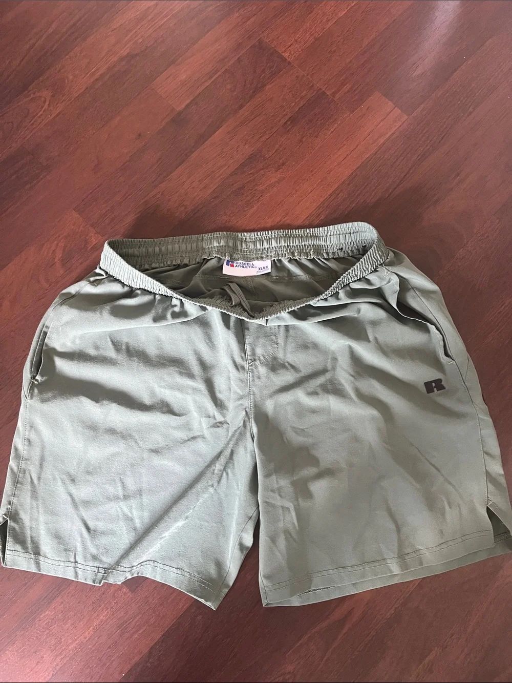 Russell Athletic Olive Green Quick-Dry Training Shorts